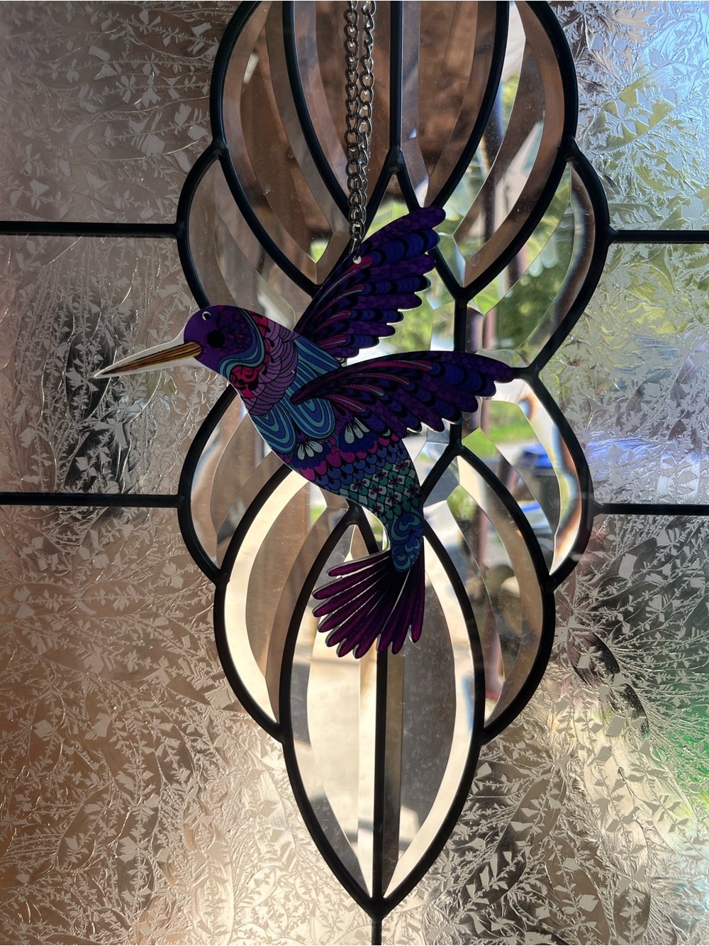 NEW  HUMMINGBIRD SUNCATCHERS W/ suction cups & chains  Acrylic